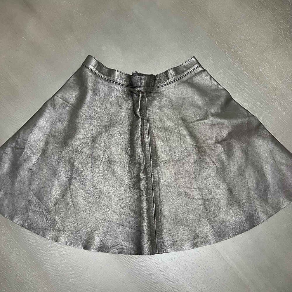 American Apparel Silver Circle Skirt